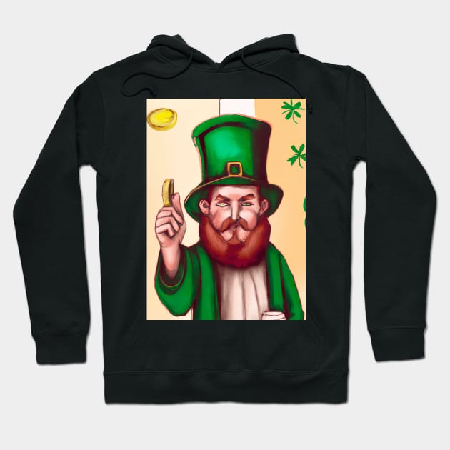 St Patrick Painting Hoodie by Eternal Experience